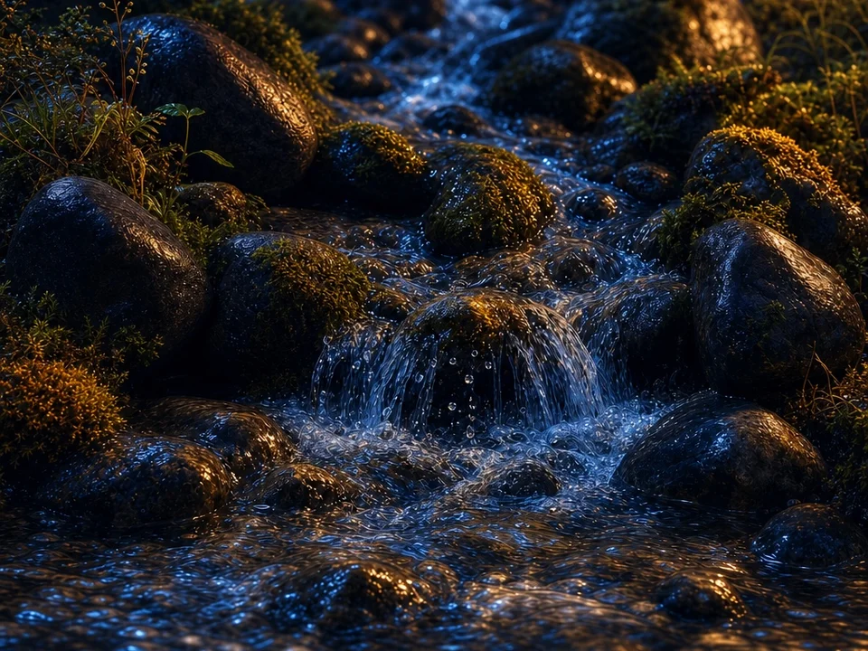 A flowing stream